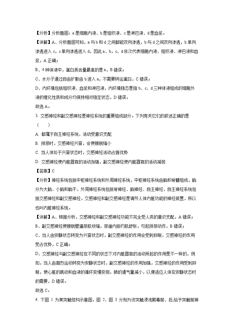 2024-2025学年江苏省江阴长泾中学高二(上)期中检测生物试卷(解析版)第2页