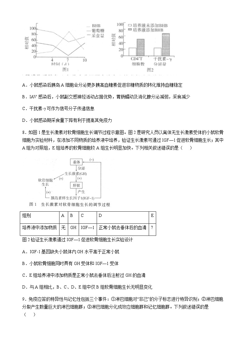 陕西省汉中市2024-2025学年高三上学期11月期中联考试题生物含答案第3页
