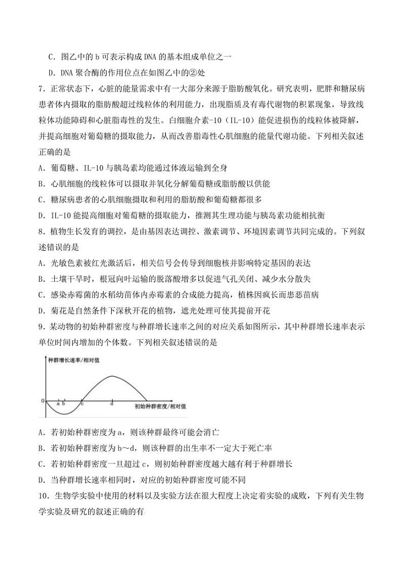 2024~2025学年安徽省阜阳市临泉县安徽省临泉田家炳实验中学高三(上)12月月考生物试卷(含答案)第3页