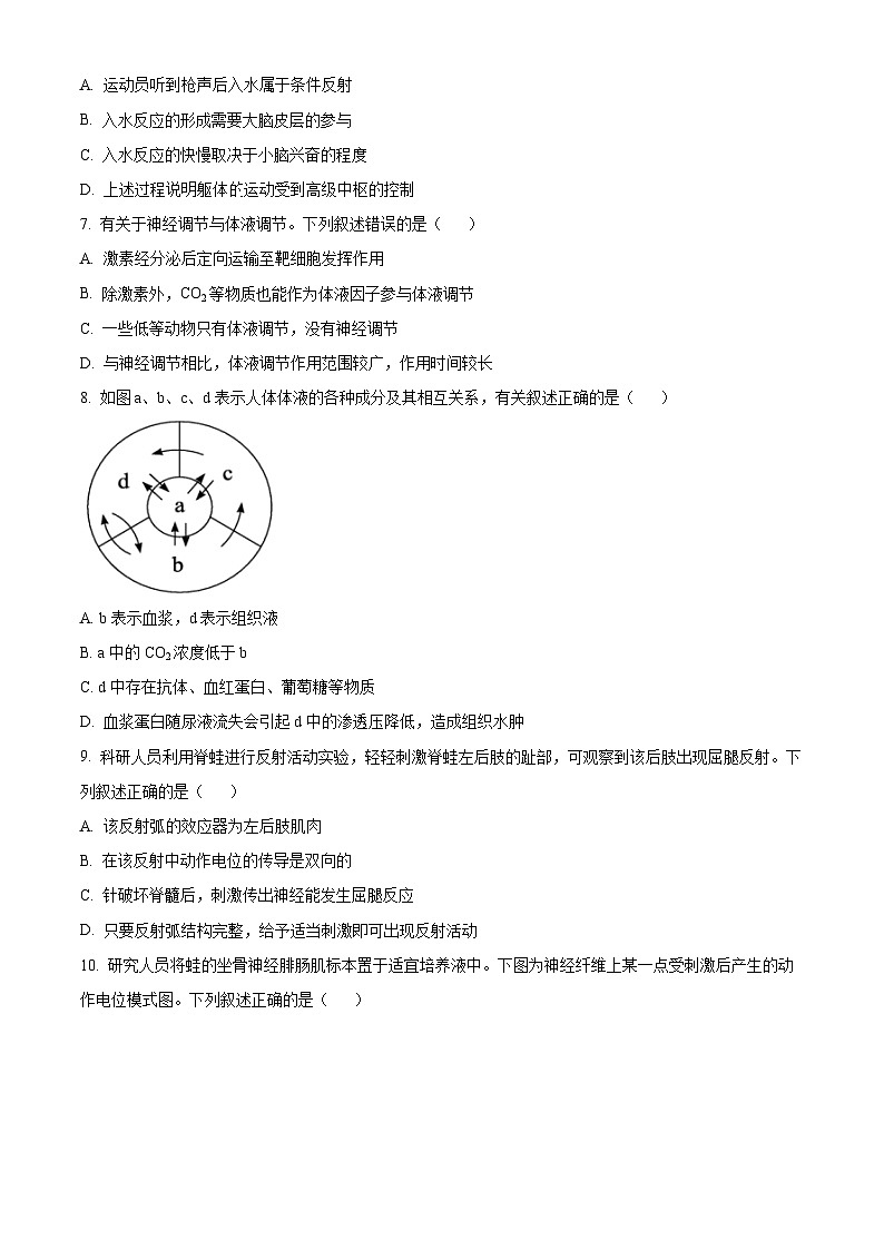 2025宁波三锋教研联盟高二上学期期中考试生物含解析第2页