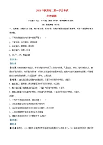 四川省2023_2024学年高二生物上学期10月月考试题含解析