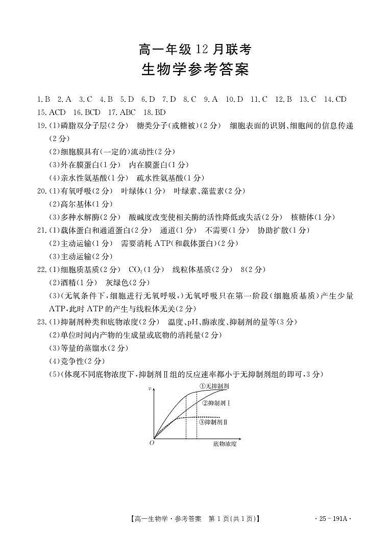 生物答案第1页