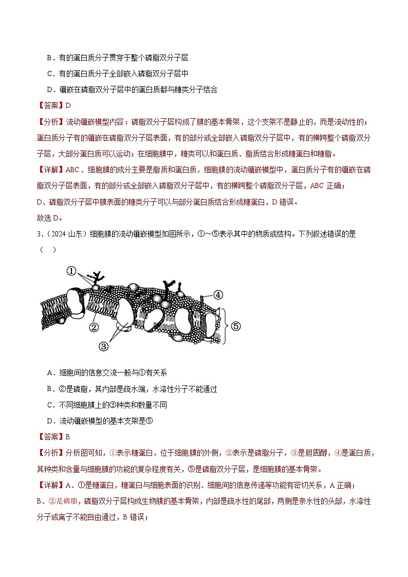 专题03 细胞的基本结构(解析版)第2页