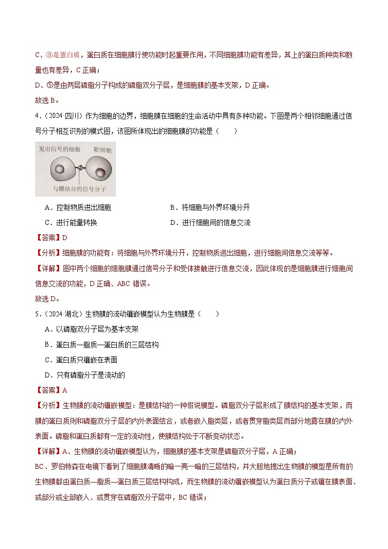 专题03 细胞的基本结构(解析版)第3页