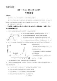 2025南充嘉陵一中高二上學(xué)期12月月考生物試題PDF版含答案