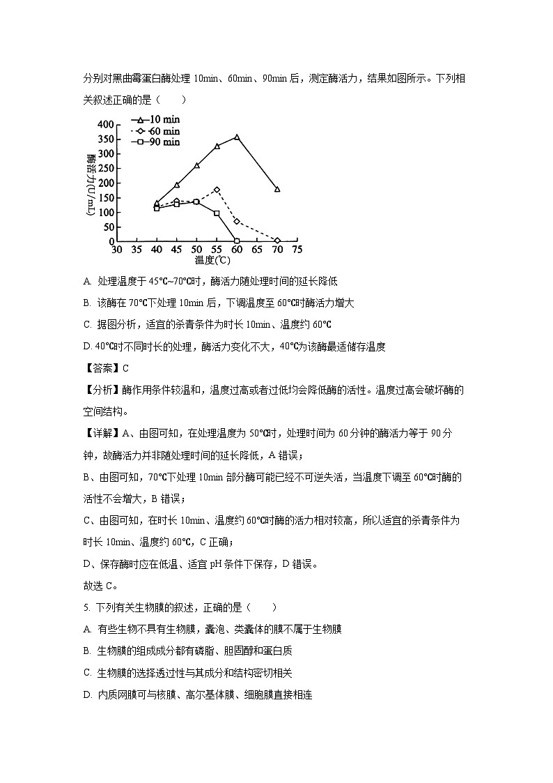 江苏省盐城市五校联考2024-2025学年高三(上)10月月考生物试卷(解析版)第3页