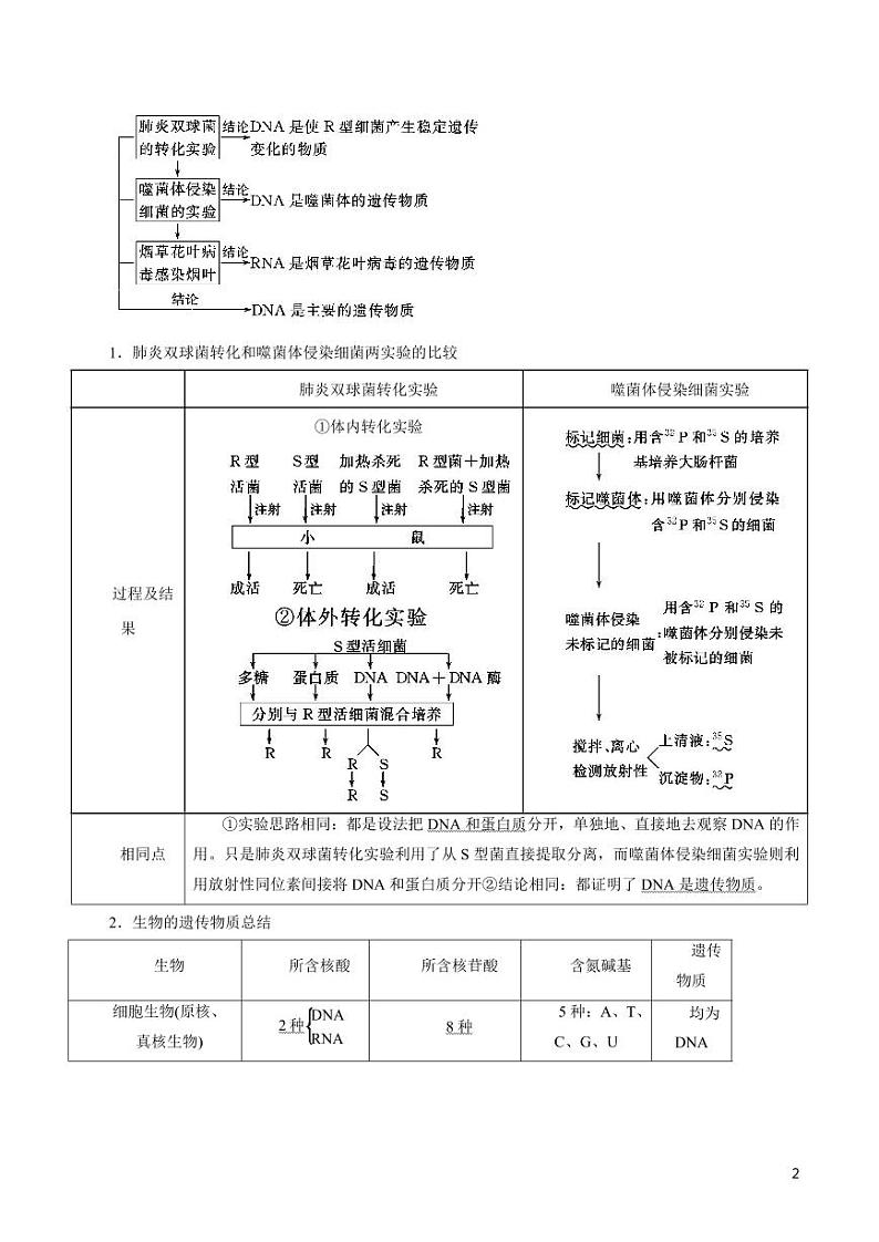 《高中知识清单》生物(专题)-专题06 遗传的分子基础(讲)(原卷+解析版)第2页