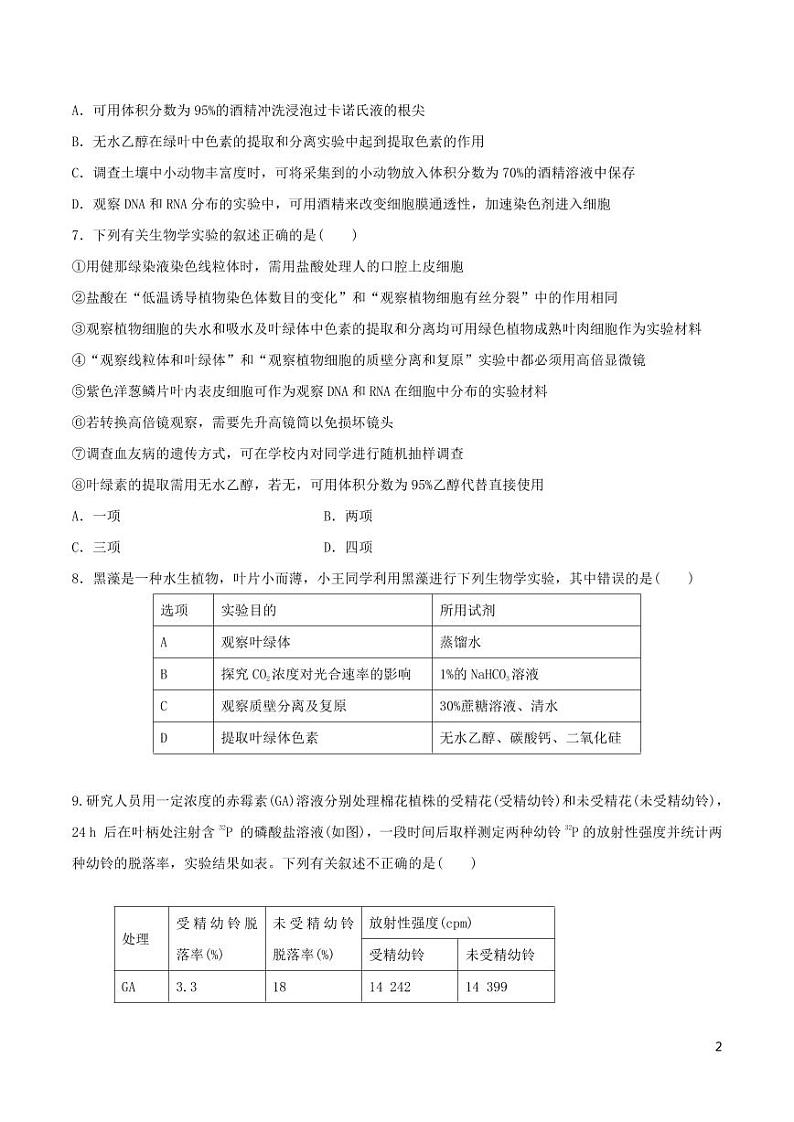 《高中知识清单》生物(专题)-专题14 实验与探究(原卷+解析版)第2页