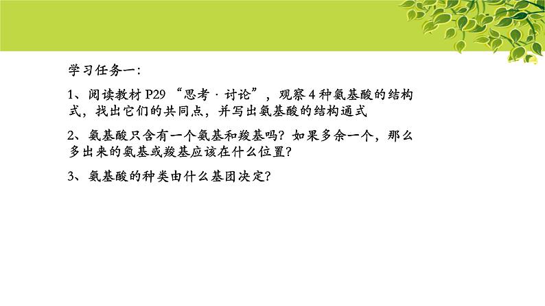 高中生物人教版必修1《蛋白质是生命活动的主要承担者》第2课时 课件第4页