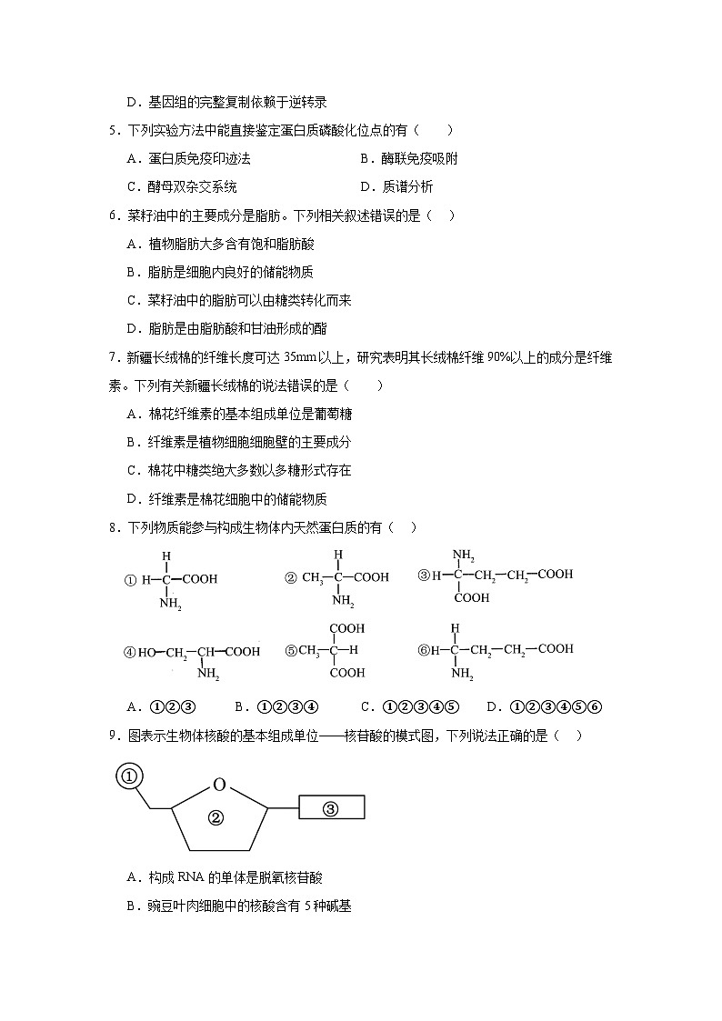 2025届八省适应性联考高三模拟演练考试生物试卷第2页