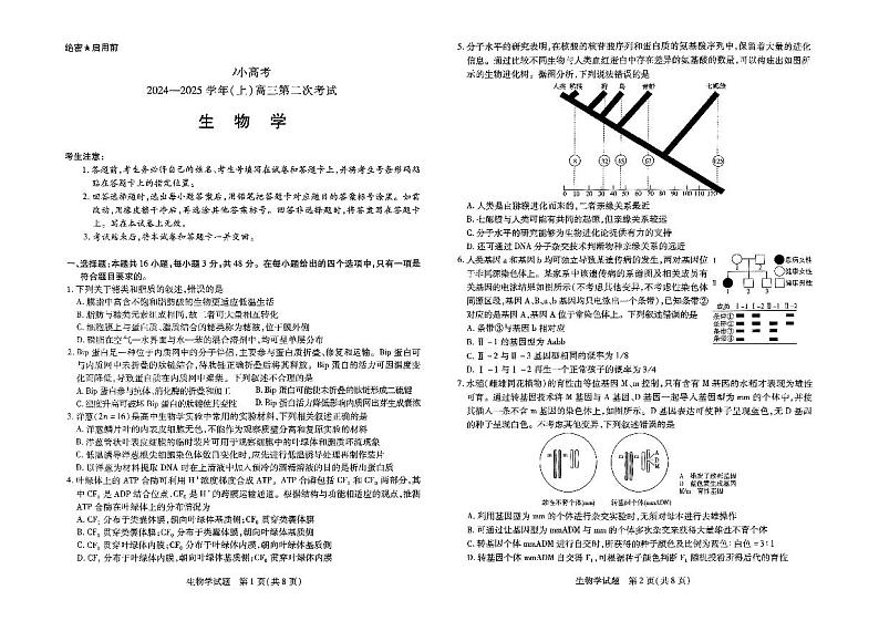 扫描件_小高考生物第1页