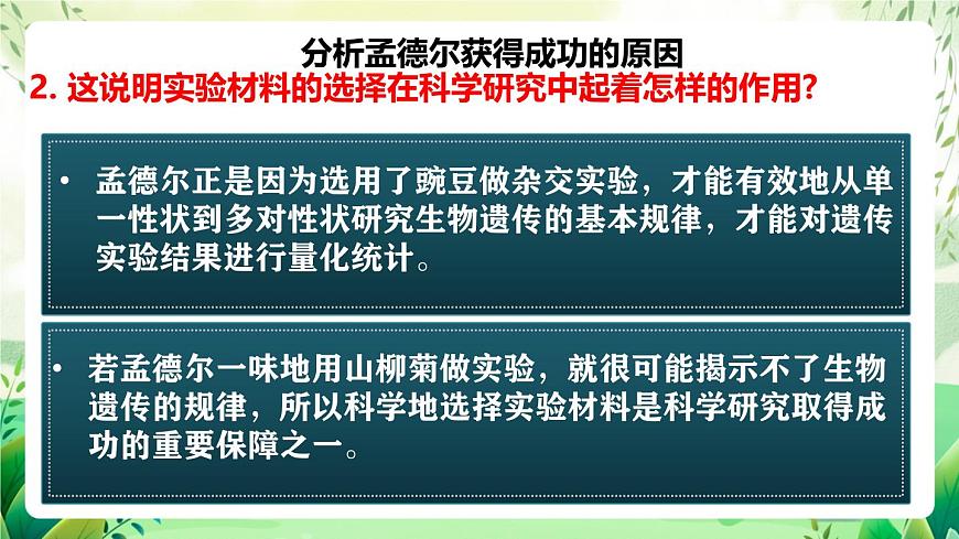 人教版高中生物必修二1.2《孟德爾的豌豆雜交實驗(二)》（第2課時）（教學課件）第6頁