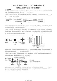 2024北京重点校高二(下)期末真题生物汇编:细胞工程章节综合(非选择题)