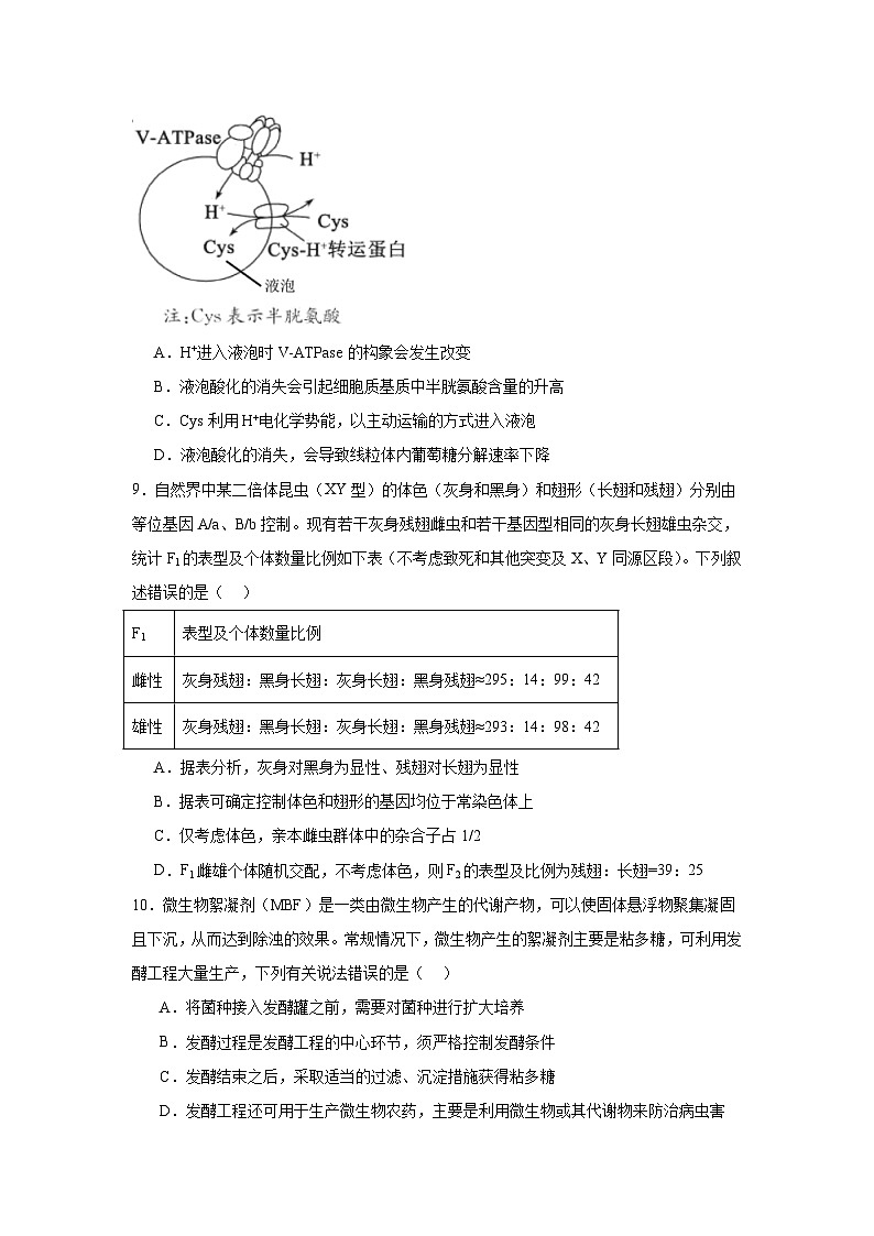 江西省十校协作体2024—2025学年高三上学期第一次联考生物试题第3页