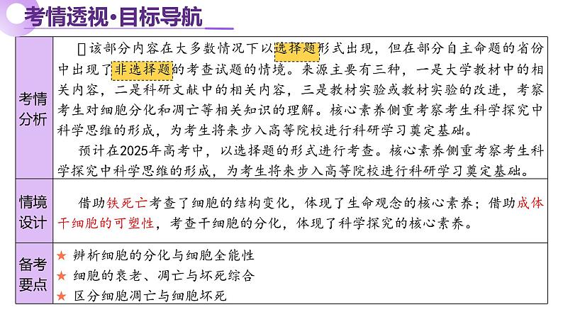 第06讲 细胞的分化、衰老、死亡和癌变(课件)-2025年高考生物二轮复习(新高考通用)第4页