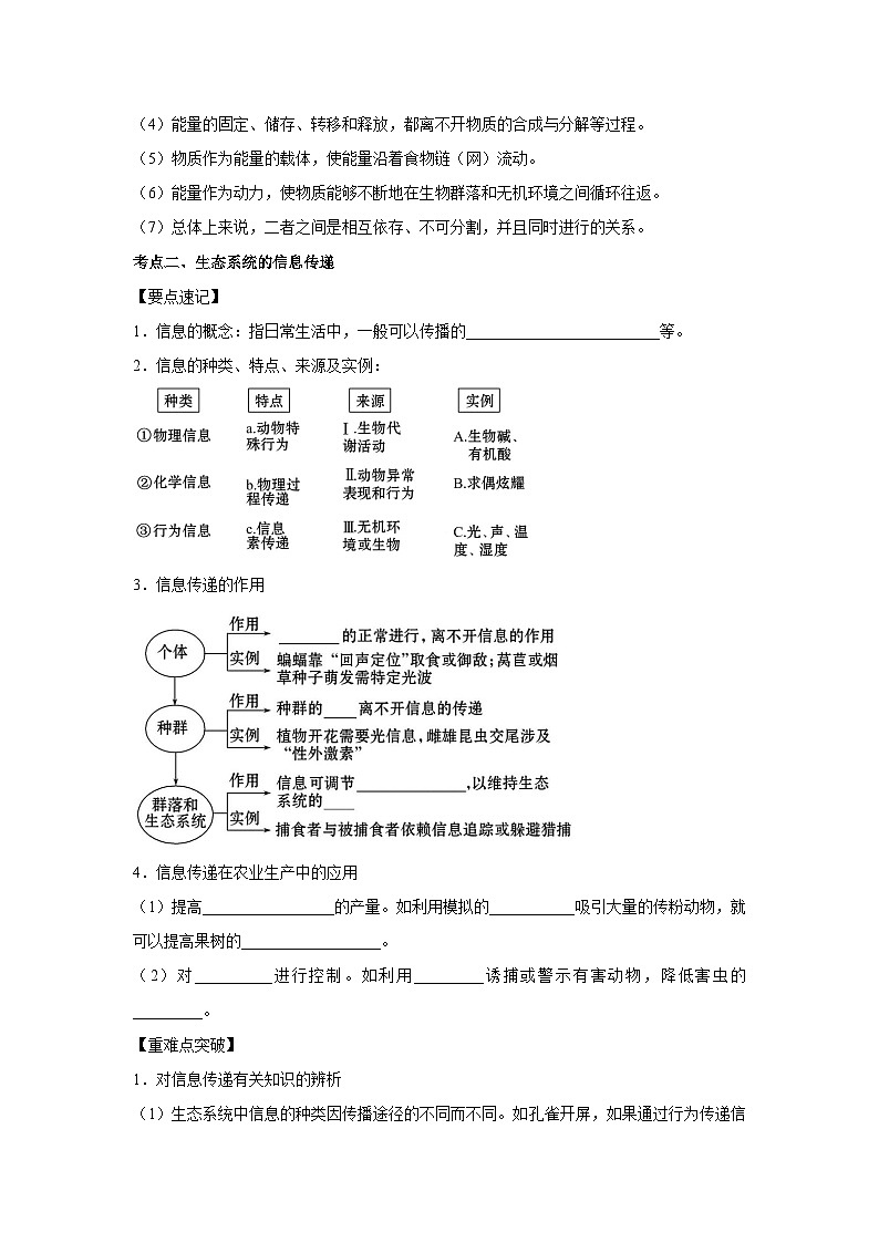 专题30 生态系统的物质循环与信息传递(学生版)第3页