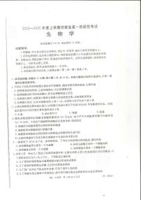 河南省部分学校2024-2025学年高一上学期12月月考生物试题（PDF版附解析）
