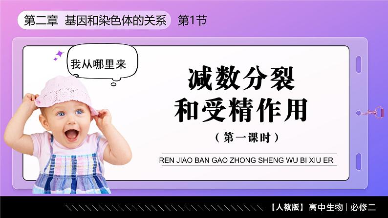 2.1.1 减数分裂(第1课时 减数分裂相关概念和精子的形成过程)课件-2024-2025学年高一下学期生物(人教版2019必修2)第1页