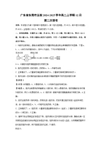 广东省东莞市五校2024-2025学年高二上学期12月第二次联考生物试卷（解析版）