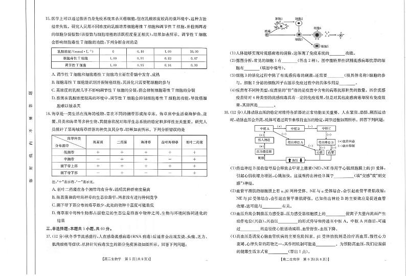 江西省南昌市2024-2025学年高二上学期期末考试生物试卷(PDF版附答案)第3页