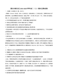 重庆市部分区2024-2025学年高二（上）期末生物试卷（含解析）
