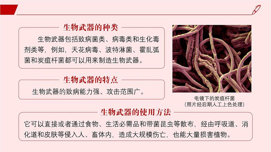 2024-2025學年高中生物同步備課課件(人教版2019)選擇性必修三4-3禁止生物武器第3頁