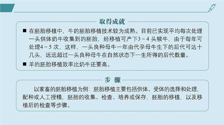 2024-2025學(xué)年高中生物同步備課課件（人教版2019）選擇性必修三2-3-2胚胎工程技術(shù)及其應(yīng)用第7頁