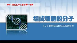 2024-2025学年高中生物同步备课课件（人教版2019）必修一2-5核酸是遗传信息的携带者（源文件）