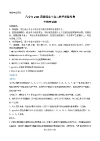 安徽省六安市2024-2025学年高三上学期期末考试生物试题（Word版附解析）