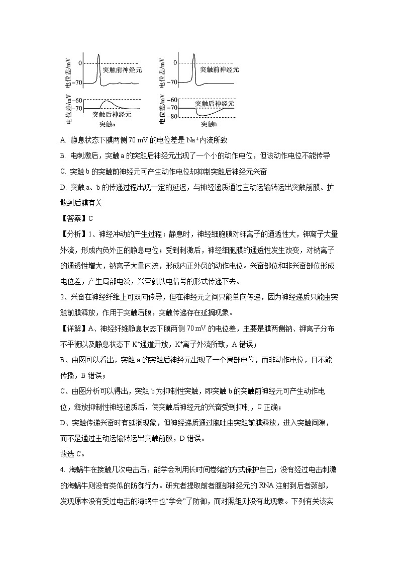陕西省西安市部分学校联考2024-2025学年高二上学期12月月考生物试题(解析版)第3页