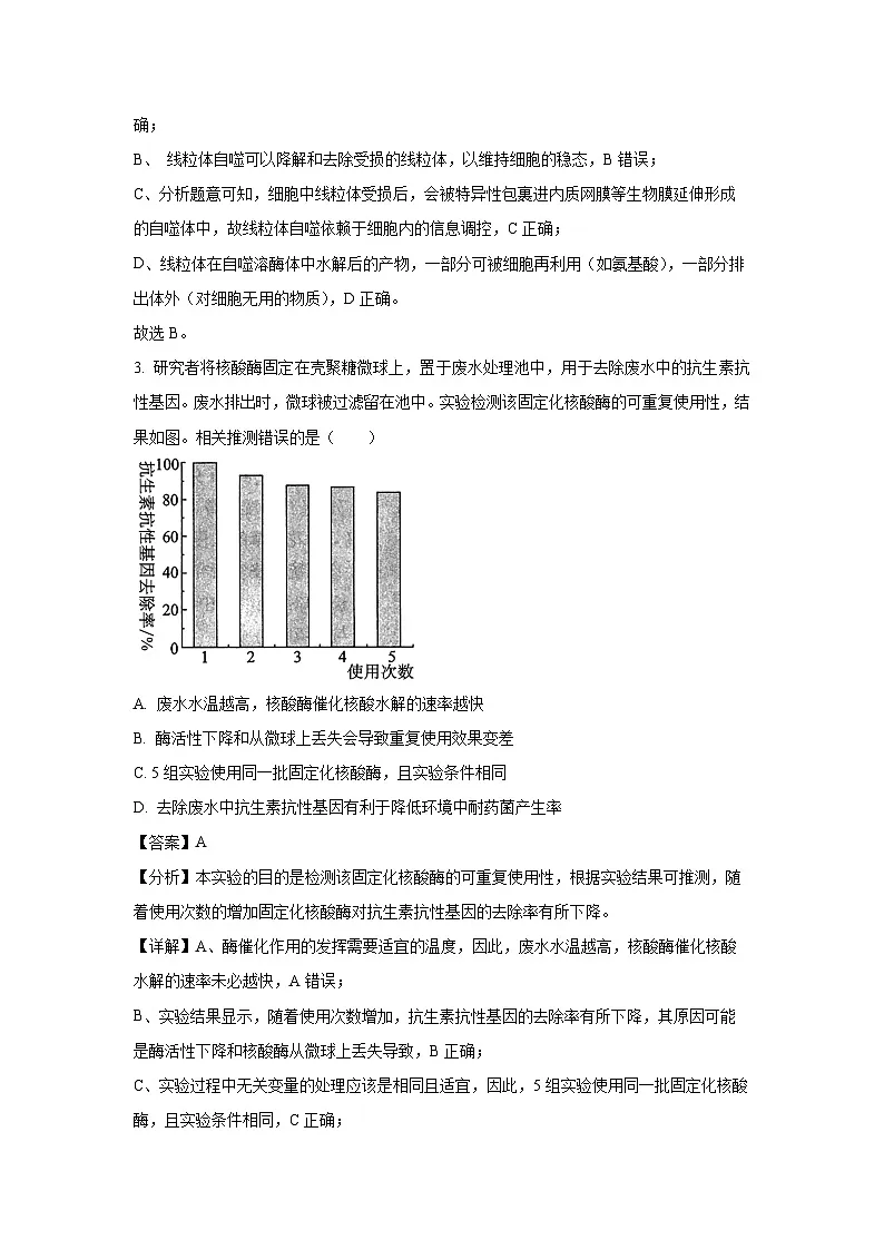 北京市朝阳区2024-2025学年高三(上)1月期末质量检测生物试卷(解析版)第2页