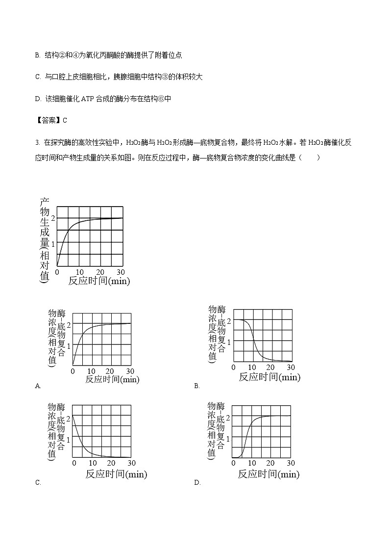 湖南省长沙市重点高中2024-2025学年高一上学期12月月考生物试题含答案第2页