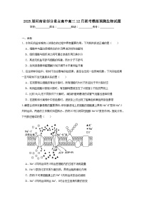 2025届河南省部分重点高中高三12月联考模拟预测生物试题