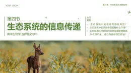 人教版2025高中生物選擇性必修二3.4 生態(tài)系統(tǒng)的信息傳遞 課件
