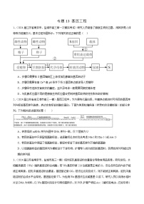 專題13 基因工程--2024年高考生物一模試題分類匯編（江蘇專用）