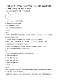 宁夏回族自治区石嘴山市第一中学2024-2025学年高一上学期1月期末考试生物试题(Word版附解析)