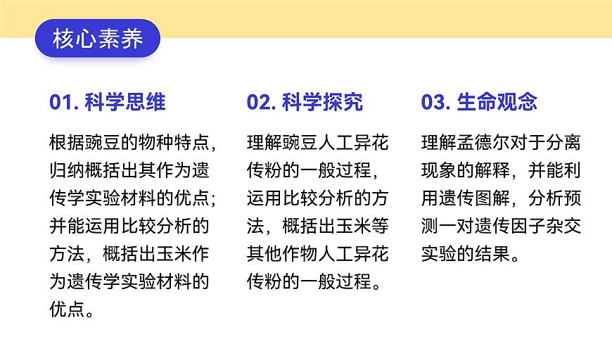 人教版2025高中生物必修二1.1.1孟德尔的豌豆杂交实验(一) 课件第2页