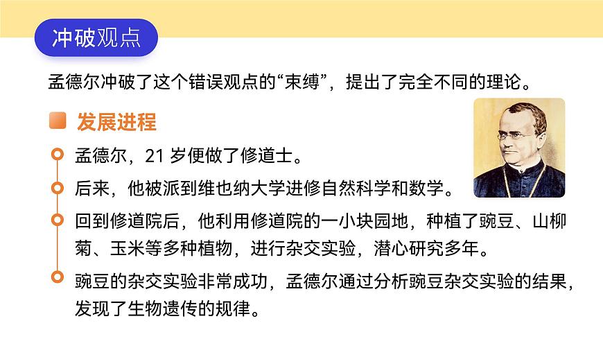 人教版2025高中生物必修二1.1.1孟德尔的豌豆杂交实验(一) 课件第5页
