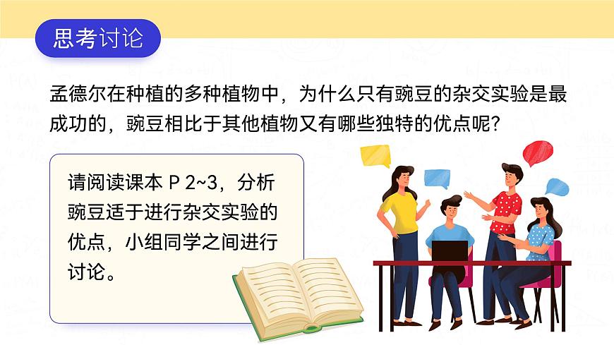 人教版2025高中生物必修二1.1.1孟德尔的豌豆杂交实验(一) 课件第7页