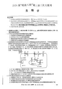 2024届安徽皖南八校高三第三次大联考试卷-生物（含答案）