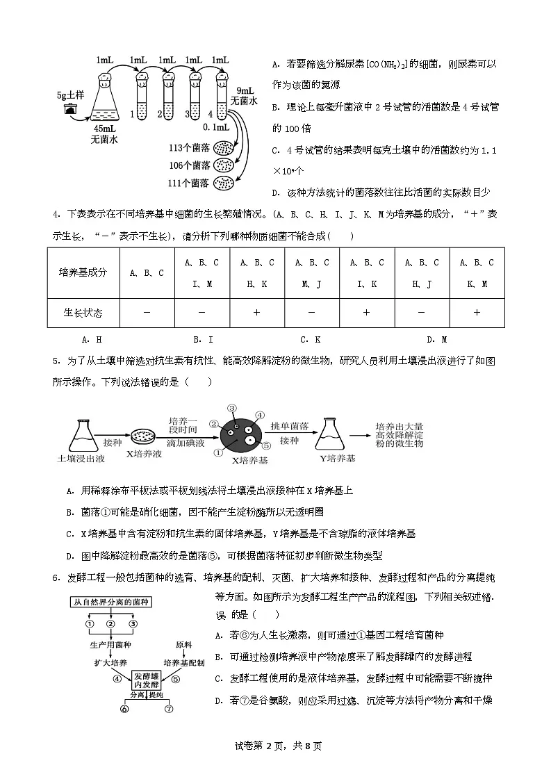 生物试题第2页