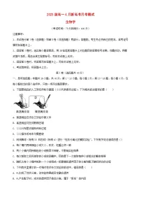 广西壮族自治区2023_2024学年高一生物下学期4月月考试题含解析