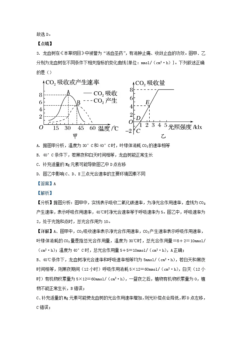 湖南省邵阳市2023_2024学年高二生物下学期入学考试联考试题含解析第3页