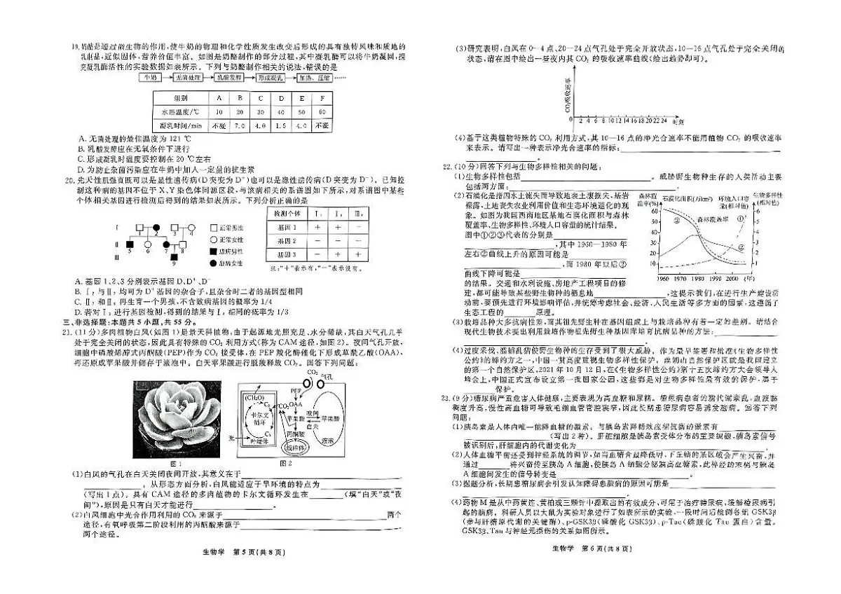 辽宁省县域重点高中2024-2025学年高三下学期高考二模考试生物试卷+答案第3页