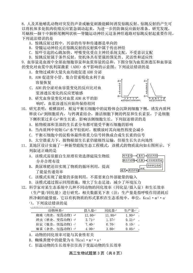 2024届山东省日照高三二模-生物试卷(含答案)第3页