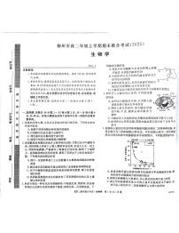 广西柳州2024-2025秋季高二上学期期末(1月开考)生物试卷(含答案)