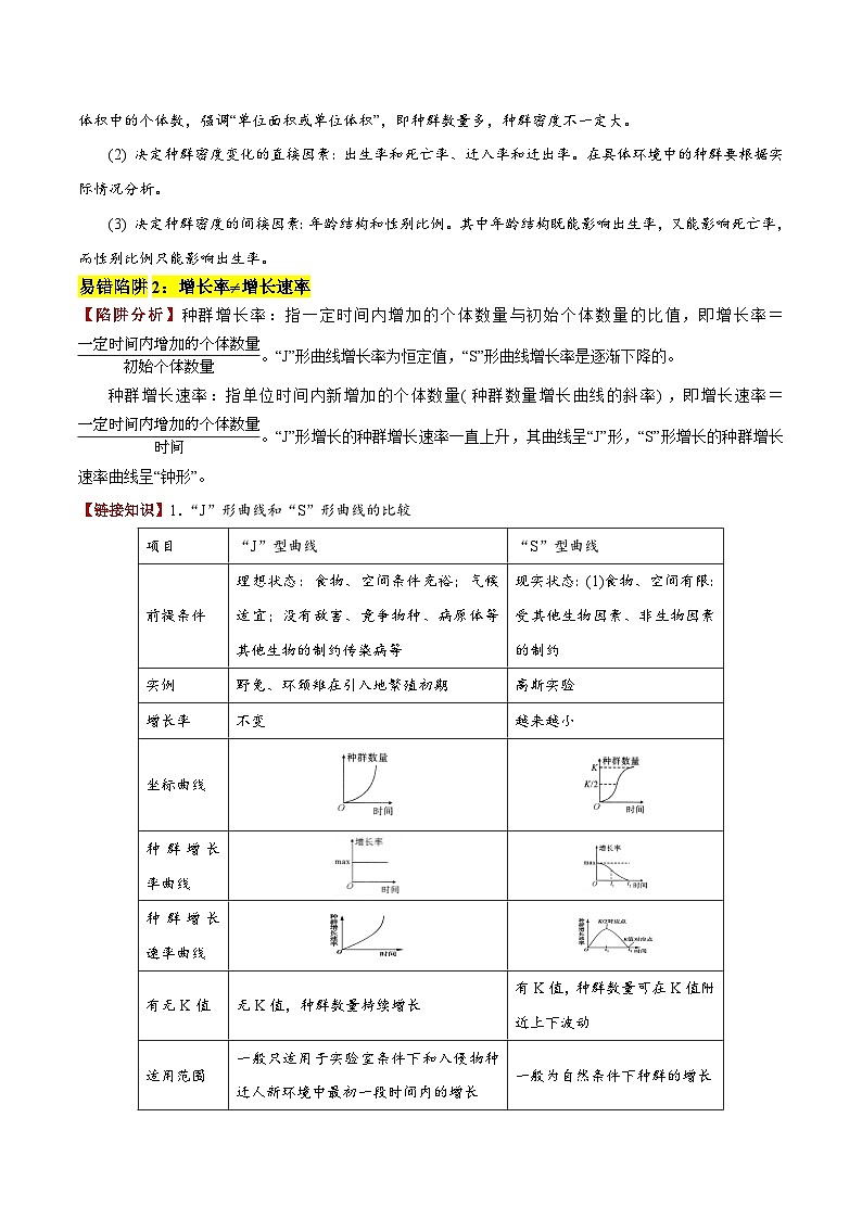 2025年高考生物考试易错题(新高考通用)易错点14生物与环境综合易错(8大陷阱)(学生版)第2页