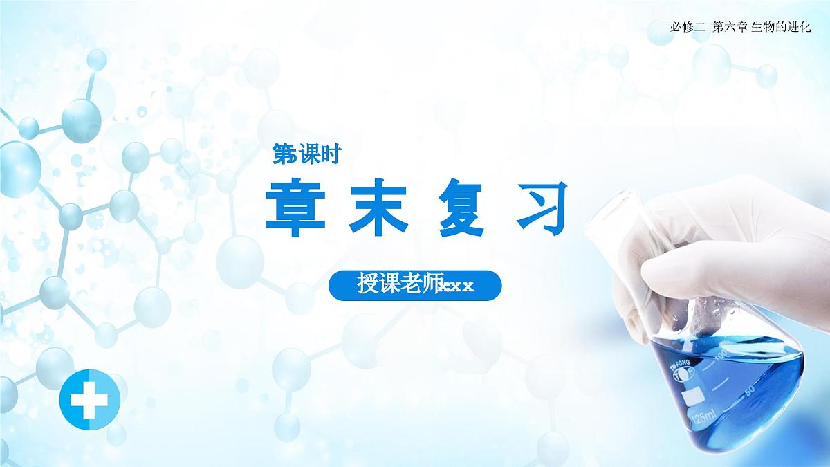 人教版(2019)高中生物必修二《遗传与进化》第6章生物的进化6.5《章末复习》-课件第1页