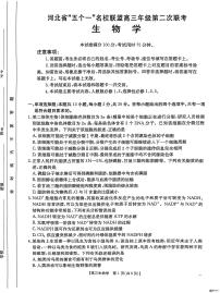 2025届河北省“五个一”名校联盟高三下学期4月联考生物试题（含答案）
