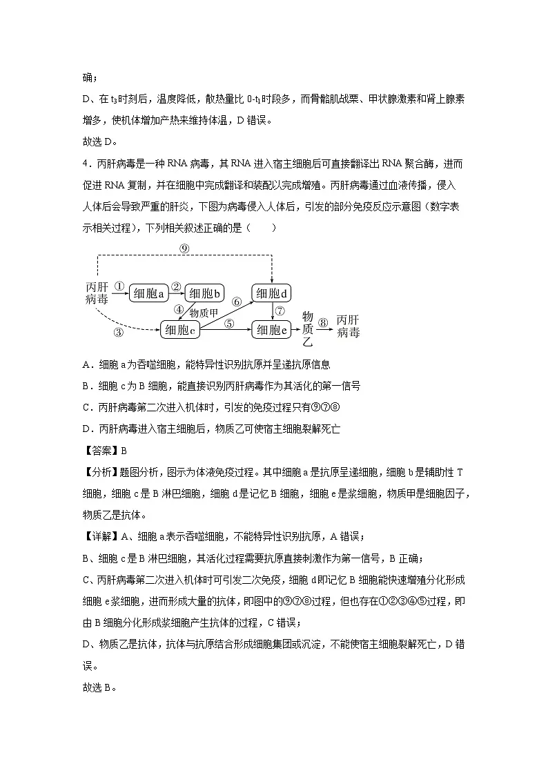 2024-2025学年高二生物上学期期末通关卷(天津专用)生物试卷(解析版)第3页